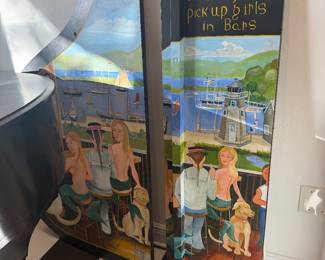 New England Artist Elizabeth Mumford Commissioned artwork on piano top
