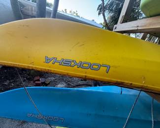 2 Looksha  kayaks- 
Blue and yellow