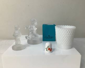 Crystal Hummels & Milk Glass