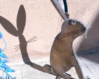 Rabbit yard art
