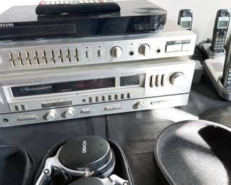 Technics stereo receiver
Sony equalizer
Samsung DVD player