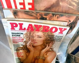 Vintage magazines Playboy July 1990, American Bungalow 2000-1, Archaeology 2018, Life 1961, Look 1970