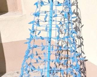 Blue light Christmas tree