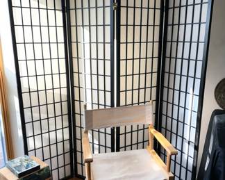 4-panel room divider screen