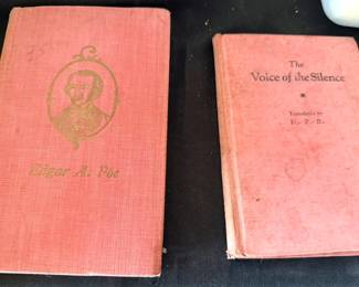 Edgar Allan Poe + Helena Petrovna Blavatsky books