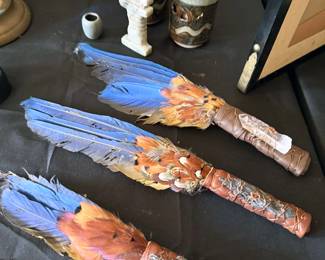 Native American ceremonial feathers