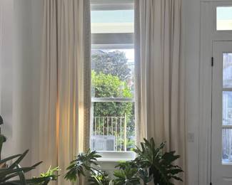 6 lined curtain panels (121"h)