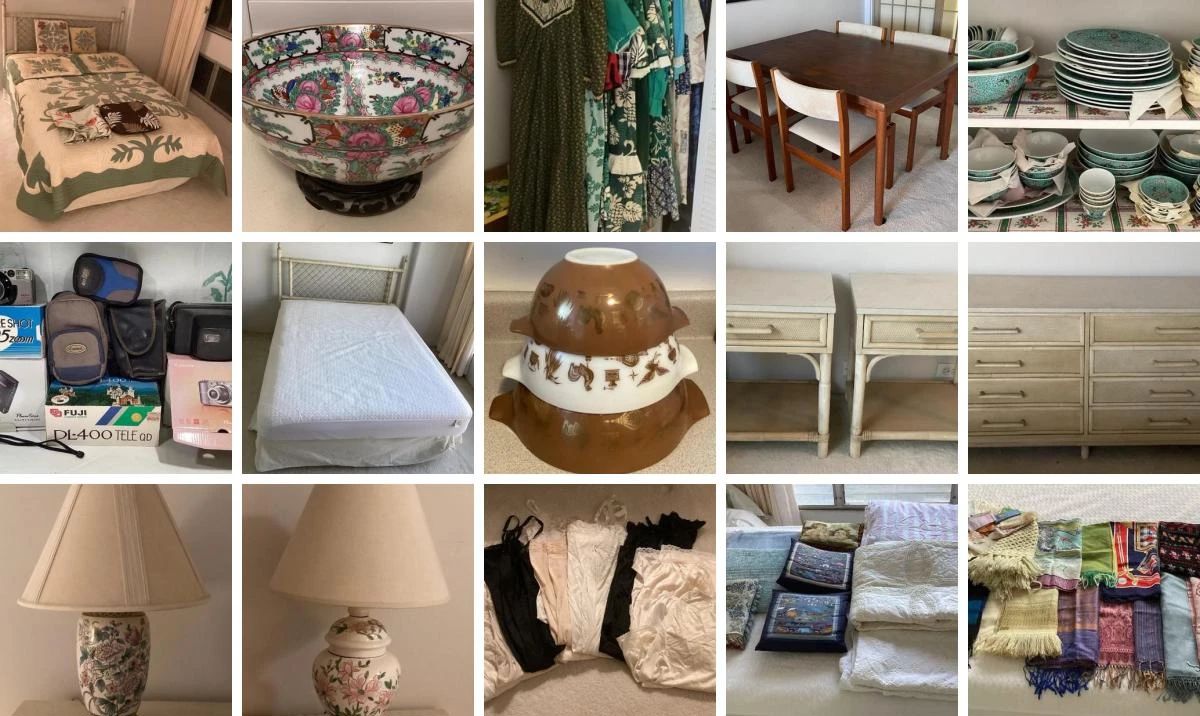 PLEASANT PUNAHOU MEMORIES CTBids Online Auction • Bidding Ends 01/14/26 • Pickup 01/16/26


This auction features mid-century modern teak furniture, a Hawaiian quilt, household goods, vintage Pyrex bowls, vintage books, collectibles from around the world, golf club sets, vintage famille rose medallion porcelain, Christmas items, vintage clothing, craft supplies including sewing patterns, kitchen goods, vintage slides and cases, original art and so much more!