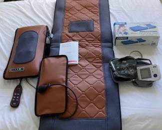 PPM081 Blood Pressure Monitor, Shiatsu Mattress Pad & Heating Pad 
