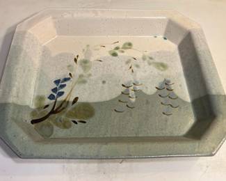 PPM030 Vintage Jeff Chang Art Pottery Serving Dish 