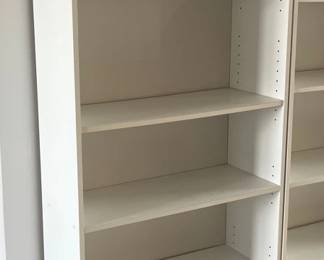 PPM051 Tall White Pressed Wood Book Shelf 