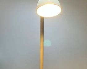 PPM018 Tall White Metal Floor Lamp