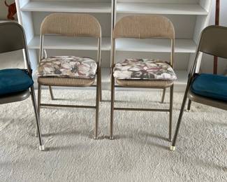PPM058 Four Metal Folding Chairs