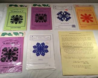 PPM136 Six Hawaiian Quilt Pillow Patterns New
