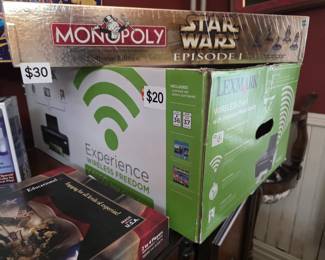 Printer and Star Wars Monopoly Game
