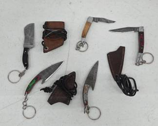 5 Small Knives with Sheaths