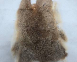 Tanned Rabbit Fur Hide