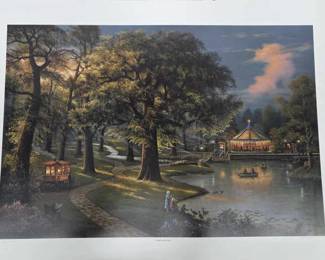 Signed Jesse Barnes "A Walk in the Park" Print
