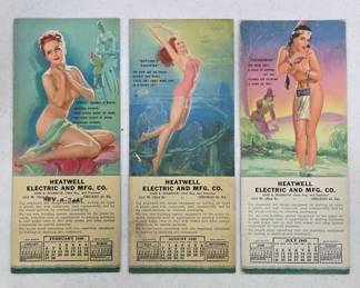 1950s Pin-Up Advertising Calendars