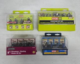 Ryobi and Warrior Router Bit Set Collection