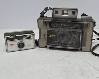 Polaroid 420 and Kodak Instamatic Cameras