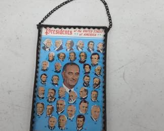 Presidents of the United States Framed Postcard