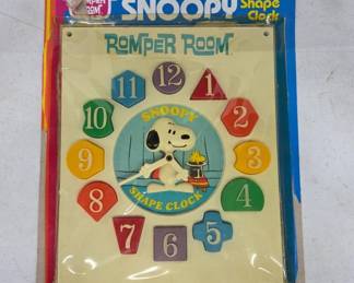 Snoopy Romper Room Shape Clock Toy