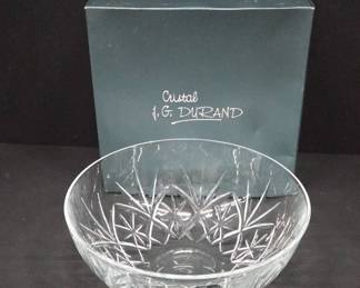 J.G. Durand Crystal Bowl with Box