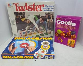 Board Game Lot Including Cootie And Twister