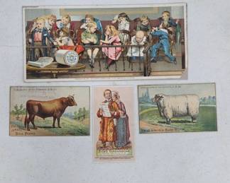 Antique Trade Cards with Advertisements