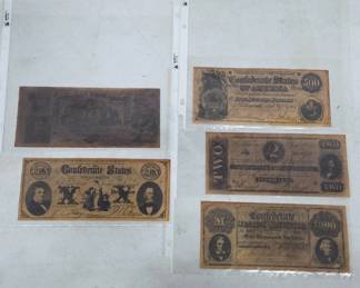 Confederate States Currency Collection