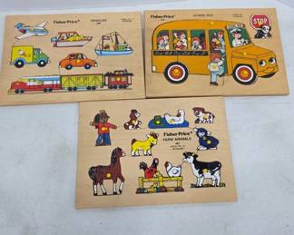 Fisher-Price Wooden Puzzle Set Quaker Oats