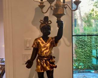 Unique Blackamoor Lamp