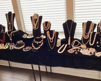 Variety of necklaces bracelets and more