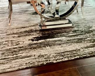 Dining room rug size 10 1/2x8    Living room rug size         9 1/2 X 12 1/2