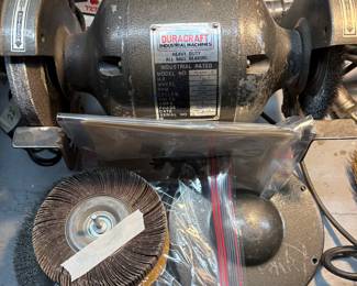 DURACRAFT INDUSTRIAL HEAVY DUTY ALL BALL BEARING Bench Grinder {MODEL 50-6RX-G}