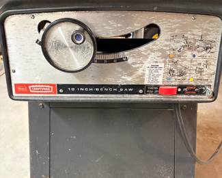 Vintage Craftsman 10” Bench Saw 