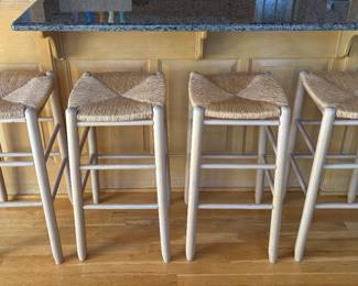 French Country Rush (Rope) Bar Stools Seats {30” Seat Height}
