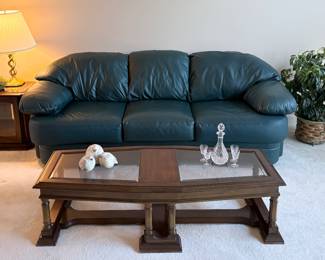 Lackawanna Leather Living Room Set: Couch, Two Chairs & Ottoman (Next Pics)