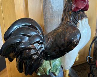 1960’s Country Three Hands Corp Large Ceramic 17” Rooster MCM 