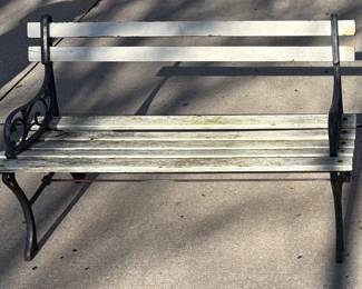 Vintage Outdoor Patio Bench 