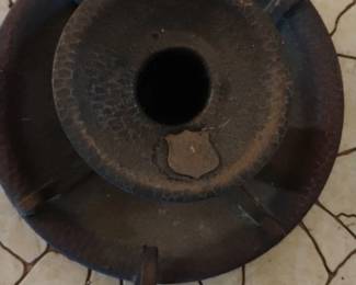 Hammered Copper Candlestick Holder