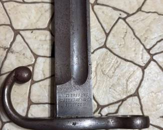 WWII ARGENTINO MODEL MAUSER ARMY SWORD BAYONET third image