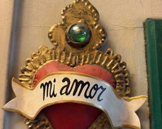 Sacred Heart Mi Amor Wall Plaque