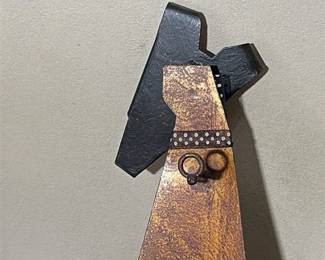 Artistic Oxidos Geometric DogForm Wall Clock second image