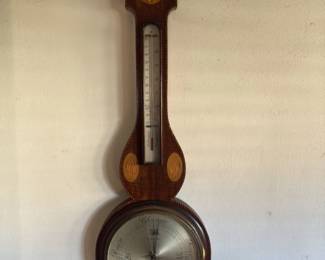Antique Barometer and Thermometer