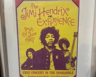 The Jimi Hendrix Experience Free Concert Poster