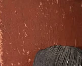 vintage Frank Schirman Lehua Rain Flower bust sculpture third image