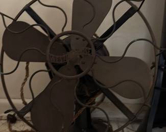 Antique Westinghouse Electric Fan for decorative purpose only second image
