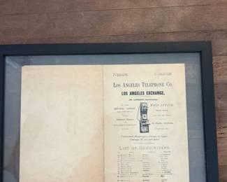 Los Angeles Telephone Co. List of Subscribers